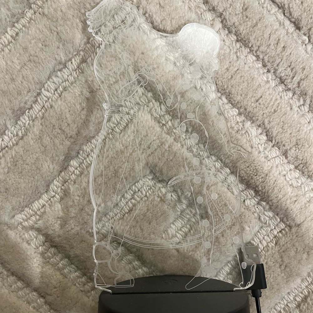 Joybug Clear Acrylic LED Ladybug & Cat noir Light - Transparent Figure